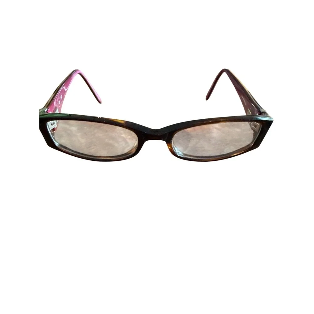 Vtg Candies Billie Eyeglasses Tortoiseshell Pink Rectangle Full Rim FRAMES‎ ONLY
